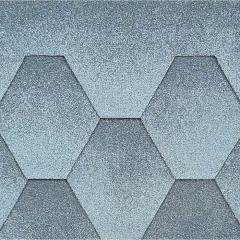 Фото Битумная черепица Brava Сота серая 3 м.кв/уп  - Магазин MASMART