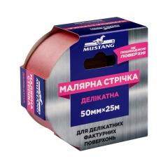 Фото Стрічка малярна Mustang Elite рожева 50ммх25м WMT5025P  - Магазин MASMART