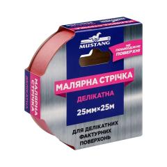 Фото Стрічка малярна Mustang Elite рожева 25ммх25м WMT2525P  - Магазин MASMART