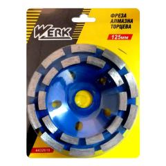 Фото Фреза шлифовальная торцевая алмазная Werk 125х22,2 мм 110131  - Магазин MASMART