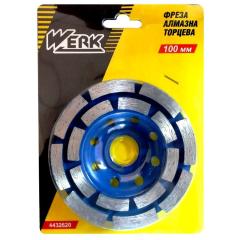 Фото Фреза шліфувальна торцева алмазна Werk 100х22,2 мм 4432620  - Магазин MASMART