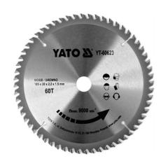 Фото Диск пильний 185/20/60 зубців YATO YT-60623  - Магазин MASMART