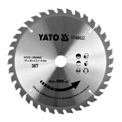 Фото Диск пильний 185/20/36 зубців YATO YT-60622  - Магазин MASMART
