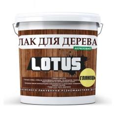 Фото Лак для дерева акриловий 10 л LOTUS прозорий глянець  - Магазин MASMART