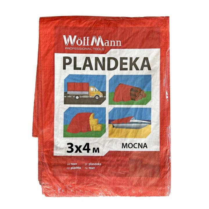 Фото Тент "Оранжевый 3×4 м 80 GSM Orange color" WoffMann PLANDEKA MOCNA - Магазин MASMART