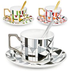 Фото Чашка з блюдцем та ложкою Picasso 220 мл  - Магазин MASMART