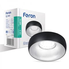 Фото Світильник Feron DL1842 MR16/G5.3 чорний хром  - Магазин MASMART