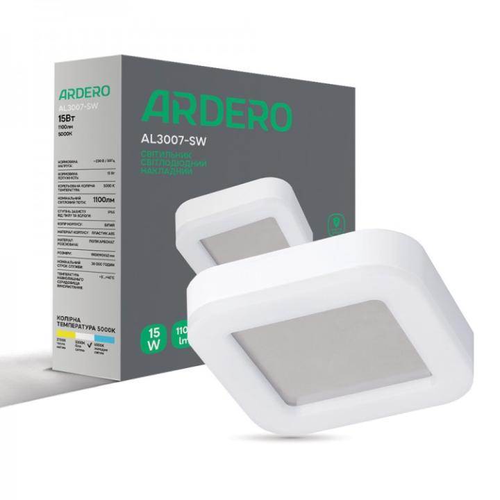 Фото Світильник LED Ardero AL3007-SW 15W 5000К IP65 - Магазин MASMART