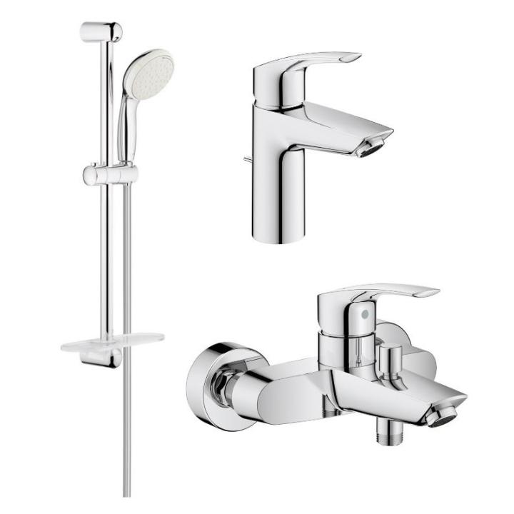 Фото Комплект змішувачів для ванни Grohe Eurosmart New (UA123238S0) - Магазин MASMART