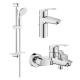 Фото Комплект змішувачів для ванни Grohe Eurosmart New (UA123238S0)  - Магазин MASMART
