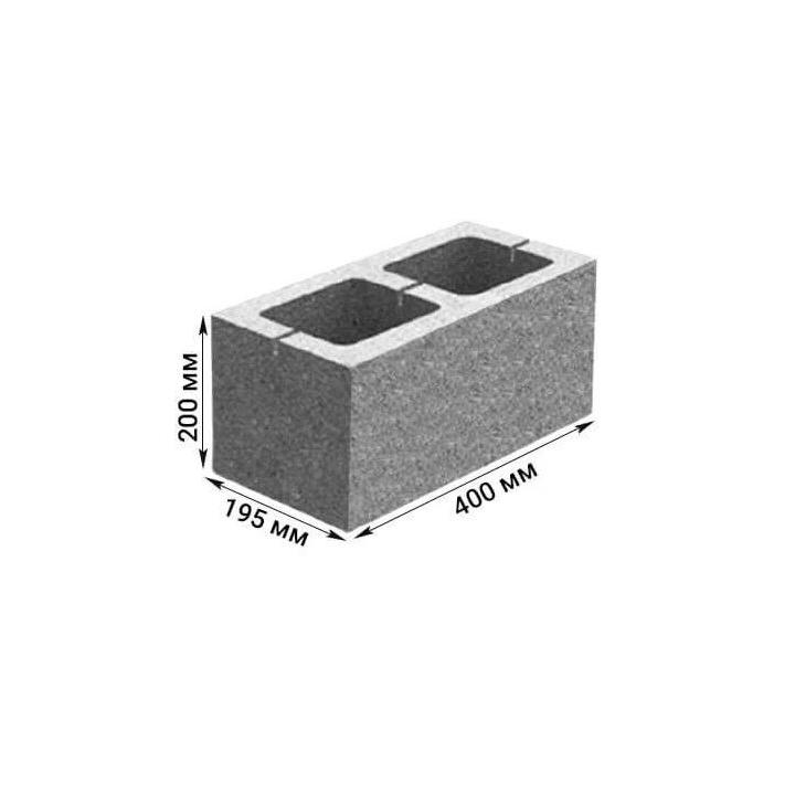 Фото Блок гладкий ЗМ L400хW195хH200мм (росано)  - Магазин MASMART