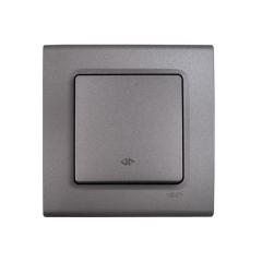 Фото Выключатель реверсивный одноклавишный VIKO Linnera серый...  - Магазин MASMART