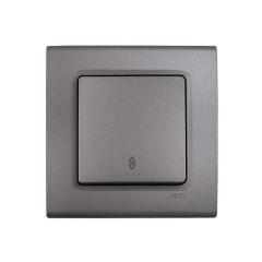 Фото Вимикач прохідний одноклавішний VIKO Linnera сірий граніт  - Магазин MASMART