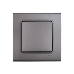 Фото Вимикач одноклавішний VIKO Linnera сірий граніт  - Магазин MASMART