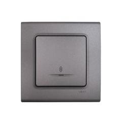 Фото Вимикач прохідний одноклавішний з підсвіткою VIKO Linnera...  - Магазин MASMART