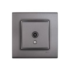 Фото Розетка TV кінцева VIKO Linnera сірий граніт  - Магазин MASMART