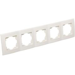 Фото Рамка 5-местная VIKO Linnera крем  - Магазин MASMART