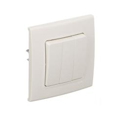 Фото Выключатель трехклавишный VIKO Linnera крем  - Магазин MASMART