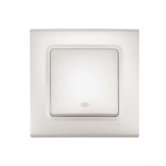 Фото Вимикач реверсивний одноклавішний VIKO Linnera крем  - Магазин MASMART