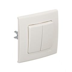 Фото Вимикач двоклавішний VIKO Linnera крем  - Магазин MASMART