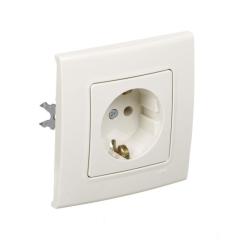 Фото Розетка с заземлением VIKO Linnera крем  - Магазин MASMART