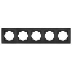 Фото Рамка 5-местная VIKO Linnera черная ночь  - Магазин MASMART