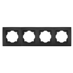 Фото Рамка 4-місна VIKO Linnera чорна ніч  - Магазин MASMART