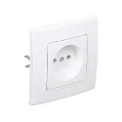 Фото Розетка без заземления VIKO Linnera белая  - Магазин MASMART