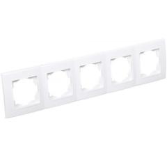 Фото Рамка 5-місна VIKO Linnera біла  - Магазин MASMART