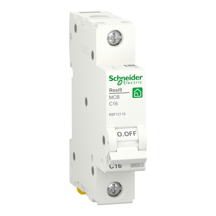 Фото Автоматический выключатель Schneider Electric 1P 16А С 6кА Resi9 R9F12116 - Магазин MASMART