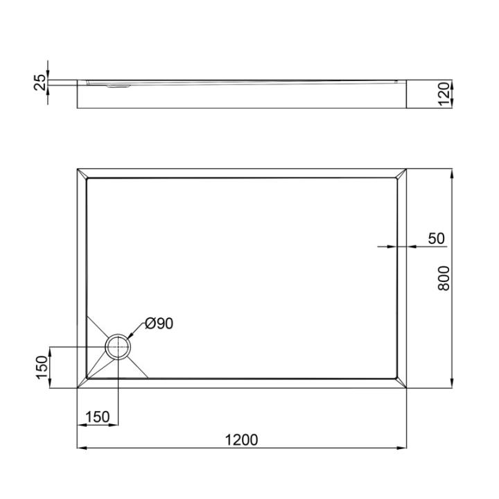 Фото Піддон акриловий Qtap Tern 3012812  - Магазин MASMART