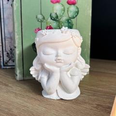 Фото Декоративне кашпо міні Дівчинка принцеса D-4211  - Магазин MASMART