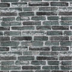 Фото Самоклеюча 3D-панель Катеринославська цегла сірий...  - Магазин MASMART