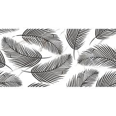 Фото Плитка Golden Tile Nero E Bianco Leaf черная NBС161 30х60...  - Магазин MASMART