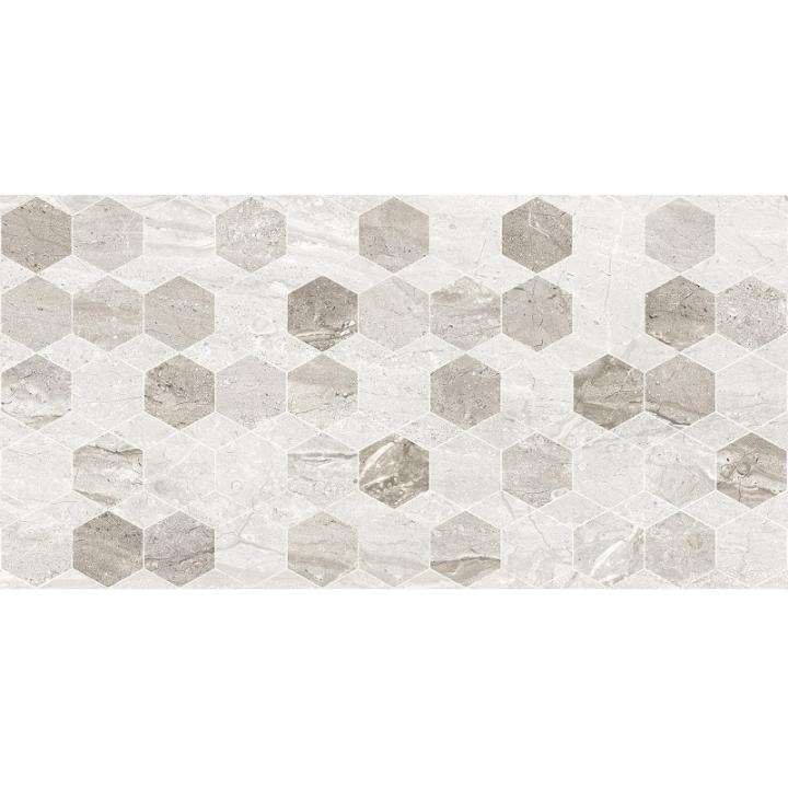 Фото Плитка Golden Tile Marmo Milano Hexagon светло-серая 8MG151 30х60 см - Магазин MASMART