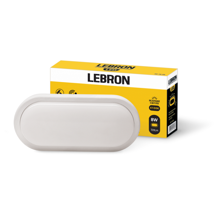 Фото Світильник LED LEBRON L-WLO 18W 4100K ІР65 15-35-10 - Магазин MASMART