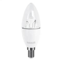 Фото Лампа Maxus 1-LED-532 C37 CL-C 6W 4100K 220V E14  - Магазин MASMART