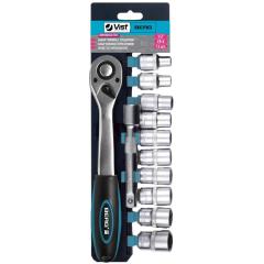 Фото Набор головок с трещоткой 1/2" Berg 10-24 мм 52-134 12 шт.  - Магазин MASMART