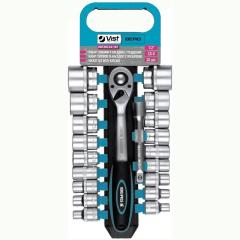 Фото Набор головок с трещоткой 1/2" Berg 8-32 мм 52-107 20 шт.  - Магазин MASMART