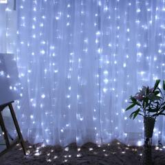 Фото Гірлянда Штора (біла) 2х2 м на 200 діодів LED з пультом  - Магазин MASMART