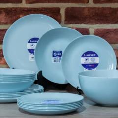 Фото Сервіз столовий LUMINARC Diwali Light Blue 19 предметів  - Магазин MASMART