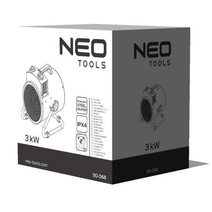 Фото Теплова гармата електрична Neo tools 90-068 (3 кВт)  - Магазин MASMART