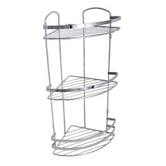 Фото Поличка кутова 3-ярусна Vanstore хром (41213)  - Магазин MASMART