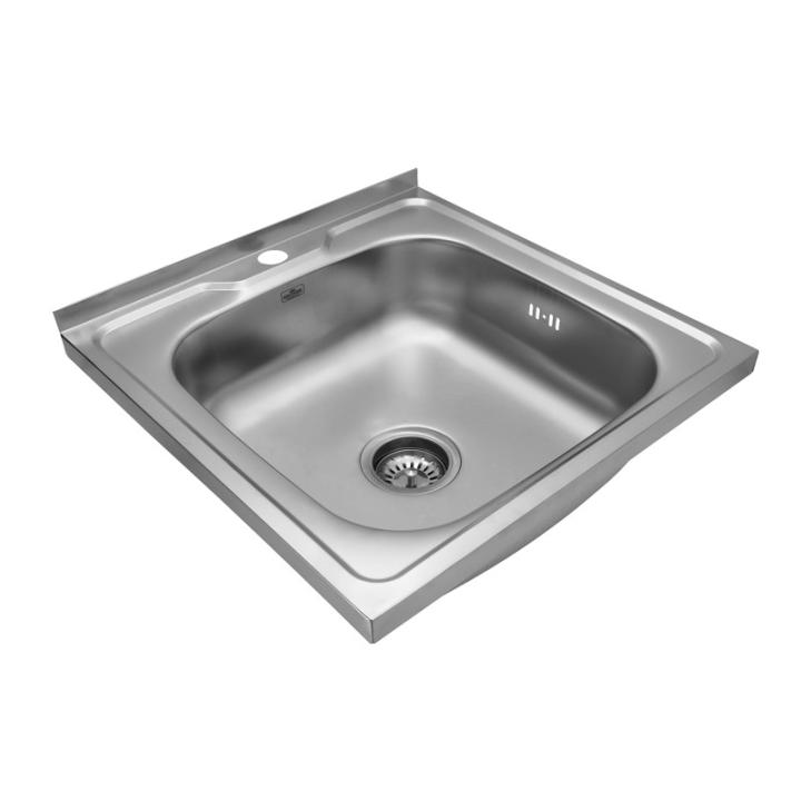 Фото Кухонна мийка накладна Kroner KRP Dekor - 5050 (0,6 мм)  - Магазин MASMART