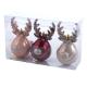 Фото Набір ялинкових прикрас Олені/Жолуді 3 шт  - Магазин MASMART