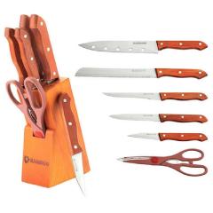 Фото Набір ножів Maestro Rainbow MR-1401 (7 предметів) дерево  - Магазин MASMART