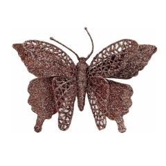 Фото Декоративний Метелик (срібло-пудра)  - Магазин MASMART