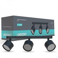 Фото Світильник Ledcoin ML411-3 GX53 чорний  - Магазин MASMART