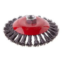 Фото Щетка конусная 100 мм для КШМ М14 (пучки витой проволоки)...  - Магазин MASMART