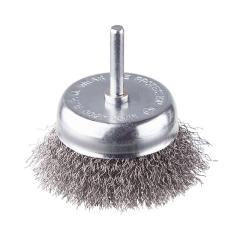 Фото Щітка чашкова 75 мм для дриля, 1/4" (кручений дріт)...  - Магазин MASMART